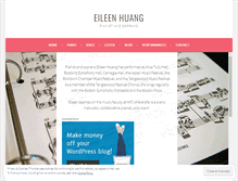Tablet Screenshot of eileenhuangmusic.com